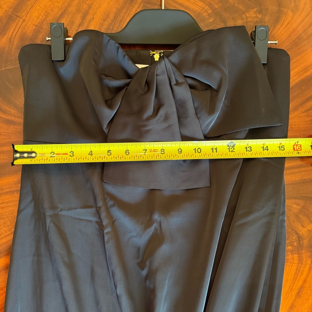 NWT Lilly Pulitzer Carlynn Satin Maxi Bow Dress Noir 8 - Picture 11 of 16